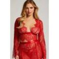 Hunkemöller Top Allover Lace Rot