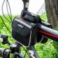 Cofi 1453 - cofi1453 5 Pocket Doppel-Fahrradtasche Gepäcktasche Radtasche Rahmentasche mit Reflexion schwarz