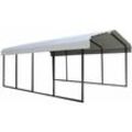 Shelter Logic Metall Carport Neapel 600 x 370 x 260 cm schwarz/grau 22,57 m²