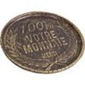 Antic Line Créations - Dekorative Gusseisenplatte Rendering Münze