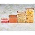 Vip Ahmet - Vorratsdosen rechteckig 4er Set Gewürzdosen Frischhaltedosen Aufbewahrungsbox Küche Vorratsbehälter mit Deckel, bpa fre