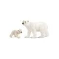 Schleich® Tierfigur 14708 14800 Wild Life 2er Set Eisbärjunges + Eisbär