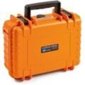 B&W International B&W Outdoor Case Typ 1000 4,1 l - Orange Mit Variabler Facheinteilung