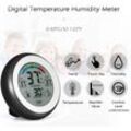 Digitales Mini Thermo Hygrometer Innen Thermometer Hygrometer Touch Screen Digital Temperatur für Raum Zimmer Büro