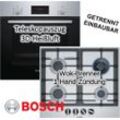 BOSCH Backofen-Set HERDSET Bosch Backofen Teleskopauszug mit Gaskochfeld autark 60 cm