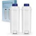 SWANEW Wasserfilter für Delonghi Kaffeeautomaten-Wasserfilter kompatibel für DLSC002 ECAM ETAM 60 Liter Wasser mit Aktivkohle 2 Stücke