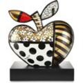 Sammelfigur GOEBEL "Figur Romero Britto - "Golden Big Apple"" Dekofiguren Gr. B/H/T: 35 cm x 40 cm x 22 cm, Apfel, bunt Sammlerfiguren