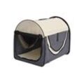 PawHut Tiertransportbox Hundebox faltbare Hundetransportbox wasserdicht Oxfordstoff Dunkelgrau bis 30 kg