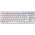 CHERRY MX 8.2 TKL RGB, Gaming Tastatur, Mechanisch, Cherry Red, kabellos, Silber/Weiß
