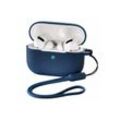 Hama Kopfhörer-Schutzhülle Etui Silikon Skin Case Schutz-Hülle Blau