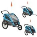 3in1 Kinderwagen auch als Jogger und Fahrradanhänger (Farbe: blau)