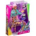 Barbie Spielzeug-Bus Mattel Barbie Extra Puppe mit pinken Flechtzöpfen