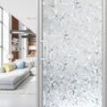 Sichtschutzfolie 3D Fensterfolie Selbstklebend Spiegelfolie Sonnenschutzfolie Blumen 60x200cm - Weiß - Vingo