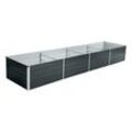 Hochbeet Pflanzbeet Metall Gemüsebeet Pflanzkasten Stahl Beet Blumenbeet Garten RAL7016 (Anthrazitgrau) / 320x80x45 cm