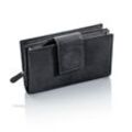 HJP RFID-Geldbörse "Dahlie" Leder, (Farbe: schwarz)