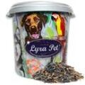 10 kg Lyra Pet® Streufutter aus der ALB-MÜHLE Protein-Mix in 30 L Tonne