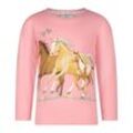 SALT AND PEPPER - Langarm-Shirt HORSE FAMILY in pink, Gr.92/98