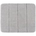 Badteppich Steps Light Grey, 55 x 65 cm, Mikrofaser, Grau, Polyester hellgrau - grau - Wenko