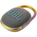 JBL Clip 4 Bluetooth® Lautsprecher inkl. Halterung, Outdoor, staubfest, tragbar, wasserdicht Grau, Orange