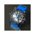 Trade Shop Traesio - benchi armbanduhr D9652A herren-analog-quarz-sportuhr blau