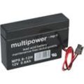 Multipower - Blei-Akku MP0,8-12H Pb 12V 0,8Ah Heim und Haus Stecker