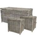 Chic Antique Rattan Auflagenbox, Terrassenkiste, 108 x 52 x 52 cm