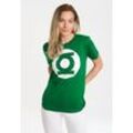 LOGOSHIRT T-Shirt DC Comics - Green Lantern Logo mit lizenziertem Print, grün