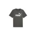 PUMA Trainingsshirt Essentials Logo T-Shirt Erwachsene, grau