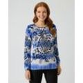 Pullover mit Tropical-Print