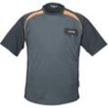 T-Shirt grau/schwarz/orange Gr. s - Grau - Terratrendjob