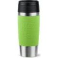 Emsa Thermobecher Travel Mug Classic, mit 360°-Trinköffnung, Edelstahl, Kunststoff, Silikon, 4h heiß, 8h kalt - 360 ml / 6h heiß, 12h kalt - 500 ml, 100% dicht, grün