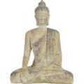 Mica Buddha taupe Polyresin 29,5 cm