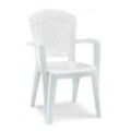 Super Eleganter weißer Outdoor-Sessel aus Harz Scab Design pz 1
