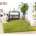 Teppich Hochflor Wohnzimmer Soft Weich Shaggy Einfarbig Grün 160 x 220 cm - Surya