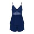 Triumph - Pyjama-Set - Dark blue 40 - Aura Spotlight - Homewear für Frauen