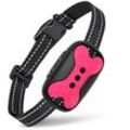 Qiedie - Anti-Bell-Halsband für Hunde – Anti-Bell-Trainingshalsband – stoßfreies Anti-Vibrations-Halsband – Anti-Bell-Halsband – rosa