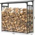 Metall Kaminholzregal Anthrazit xxl 185 x 70 x 185 cm Garten Kaminholzunterstand 2,3 m³ Kaminholzlager Stapelhilfe Aussen