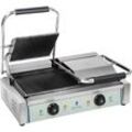 Royal Catering - Kontaktgrill Elektrogrill Elektro Doppel Panini Toaster Grill Edelstahl 2200W
