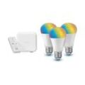 LIVARNO home Starter Kit Gateway + 3x Leuchtmittel RGB und Fernbedienung »Zigbee Smart Home«