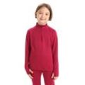 Icebreaker Merino 260 Tech Half Zip Langarmshirt - Cherry - Größe 05