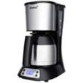 Steba KM F3 THERMO Kaffeemaschine Schwarz/Edelstahl Fassungsvermögen Tassen=8 Display, Isolierkanne, mit Filterkaffee-Funktion, Timerfunktion