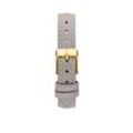 Grey Leather Strap Gold