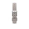 Grey Leather Strap Silver