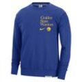 Golden State Warriors Standard Issue Nike Dri-FIT NBA-Sweatshirt mit Rundhalsausschnitt für Herren - Blau