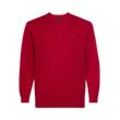 V-Ausschnitt-Pullover TOMMY HILFIGER BIG & TALL "BT-CLASSIC COTTON V NECK-B" Gr. XXL, rot (royal berry) Herren Pullover V-Ausschnitt-Pullover