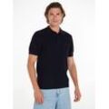 Tommy Hilfiger Poloshirt OVAL STRUCTURE S/S POLO, blau