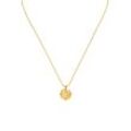 Angel Coin Necklace 14K Gold Plated
