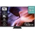 F (A bis G) HISENSE Mini-LED-Fernseher "75U8KQ" Fernseher grau (anthrazit) 4k Fernseher