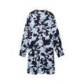 TOM TAILOR Damen Kleid mit Livaeco by Birla Cellulose™, blau, Blumenmuster, Gr. 38