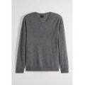 Woll-Pullover mit Good Cashmere Standard®-Anteil, V-Ausschnitt